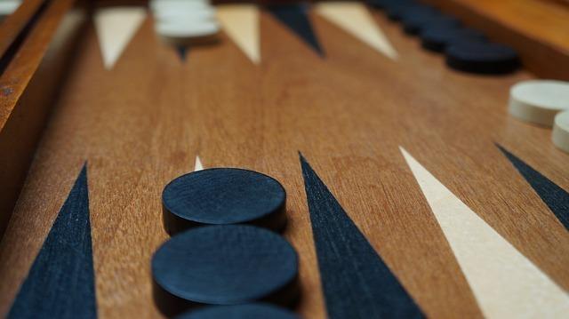 Backgammon Spiel Bild